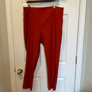 Chicos pants orangish red size 3 work comfortable stretch